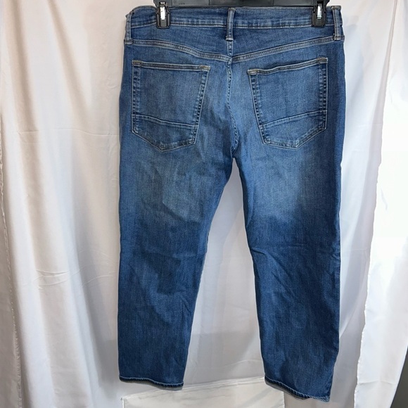 Arizona Jeans Straight Leg Advance Flex 360 High Rise Pull on Solid Denim Pants - Picture 7 of 8